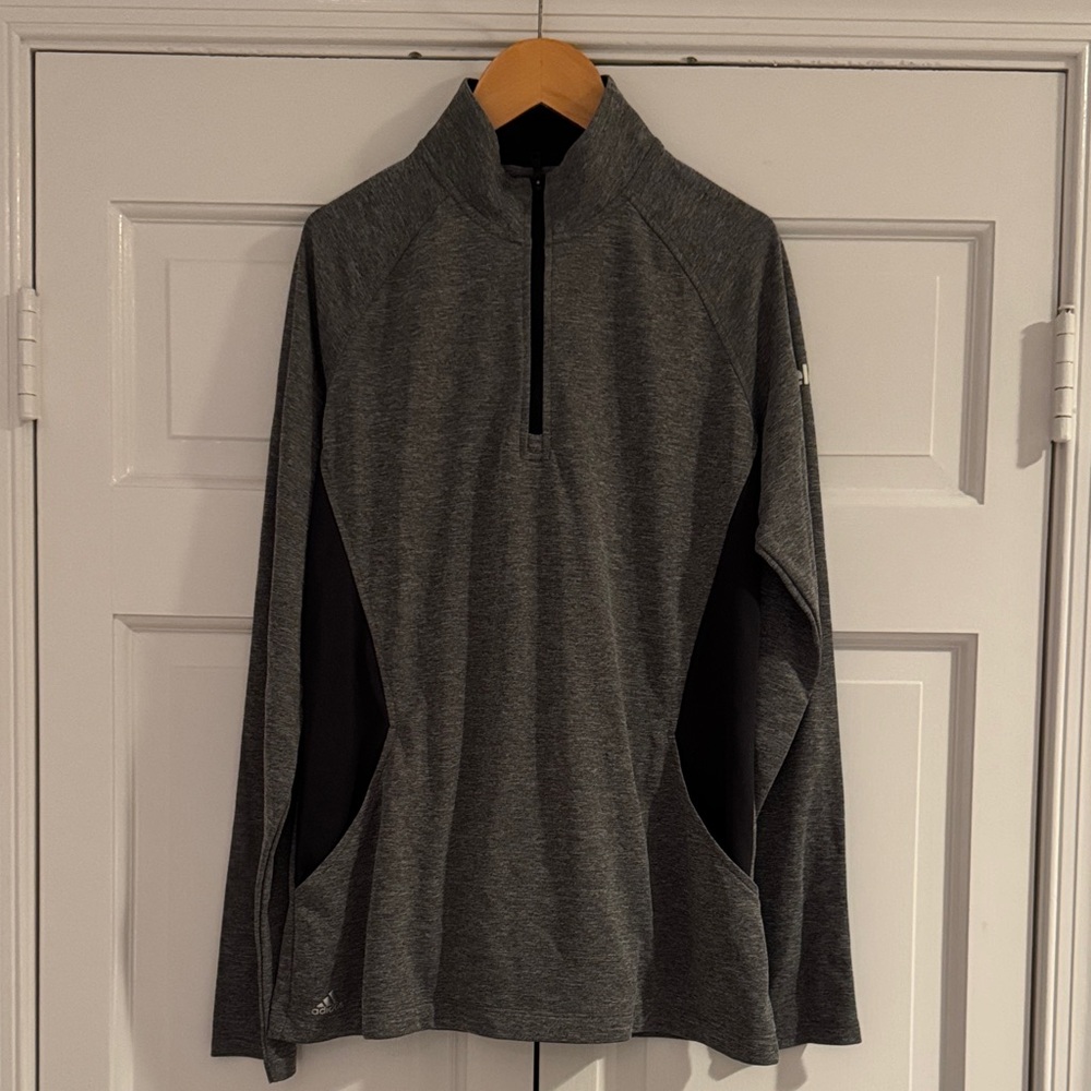 adidas Women’s Dark Gray Zip-Up Sweater size Medium